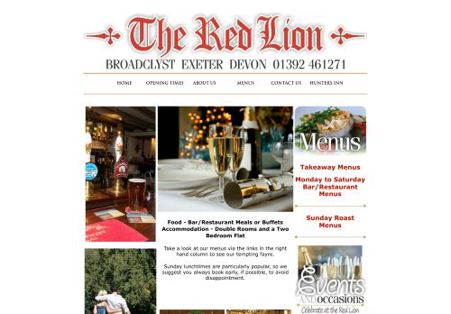 Welcome to the Red Lion at Broadclyst, Exeter