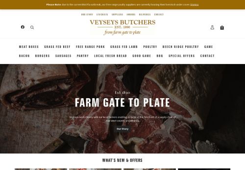 Veyseys Butchers | Award Winning Devon Butcher | Online Butcher
