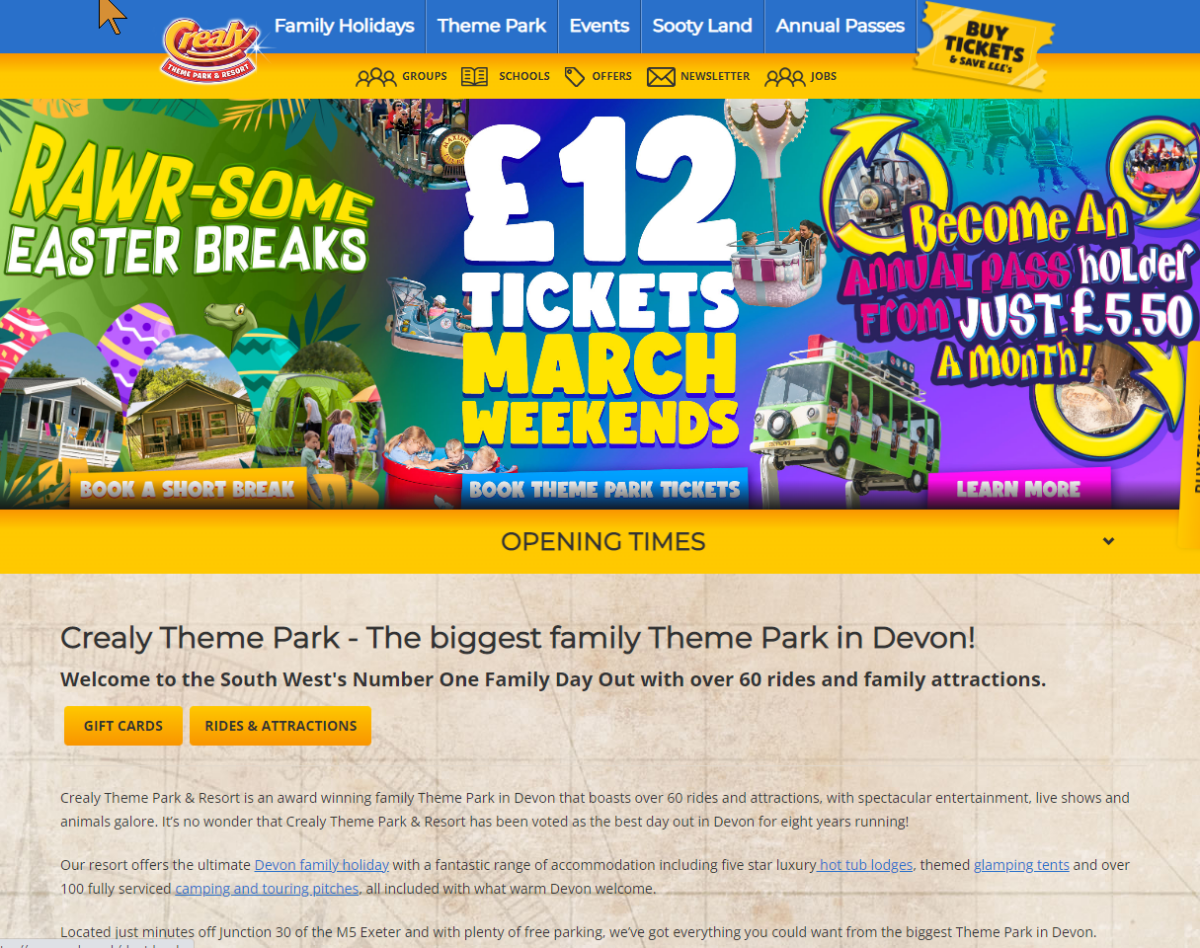 Crealy Theme Park & Resort | The Biggest Family Theme Park in Devon